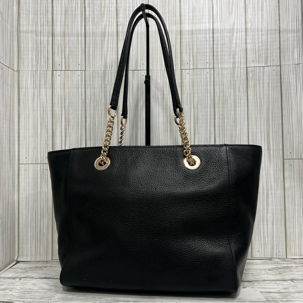 Coach Black Pebbled Leather Tote Shoulder Bag - Picture 5 of 11